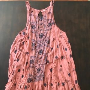 Free People Intimately Pink Slip Dress Small